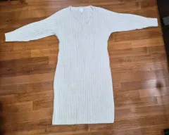 H&M ニット ロング ONE PIECE アイボリー L