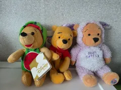 ヴィンテージ ディズニー クマのプーさん ぬいぐるみ 3種 まとめ