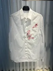 (38) ディオール 桜 刺繍 レディース シャツ ジャケット 白