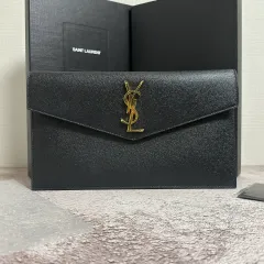 フルセット YVES SAINT LAURENT イヴ・サンローラン アップタウン クラッチバッグ ブラック