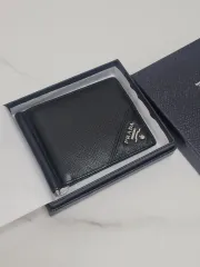 PRADA サフィアーノ マネークリップ ブラック