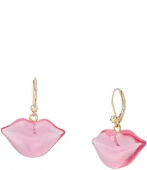 ベッツィジョンソン レディース アクセサリー ピアス・イヤリング Betsey Johnson Sweetheart Lips Drop Earrings PinkGold ピンクのサムネイル