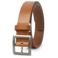 【新品】 ベルト 35mm 117cm シンプル 牛床革 レザー ギャリソン ニッケルフリー