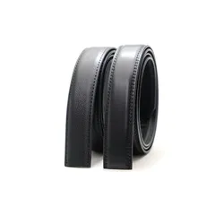 【新品】 [BEEL] ベール 【ベルト 交換用 帯のみ 2本セット】 ベルト メンズ 牛革 オートロック レザー 紳士 穴無し 大きいサイズ ビジネス スーツ カジュアル プレーン シュリンク ブラック