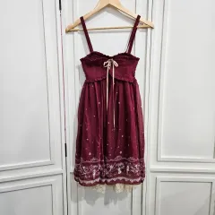 バーガンディ ビスチェ ONE PIECE レイ