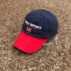 ポロラルフローレン スポーツ 星条旗 ポニー バイカラー ベースボールキャップ