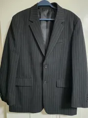 ムシンサ スタンダード 黒 ストライプ スーツ ジャケット