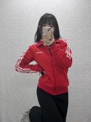 アディダス レトロ Y2K ヴィンテージ 90's ジャージ ジップアップ 90 C09372