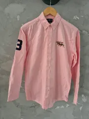 ポロラルフローレン ピンク シャツ 長袖 シャツ XL