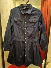 7/33 ポロ ラルフローレン ネイビー シャツ ワンピース 16歳用