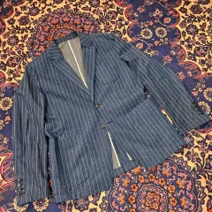 キーンロック・アンダーソン (Kinloch) リネン コットン ブレンド ダブルボタン ブレーザー ジャケット