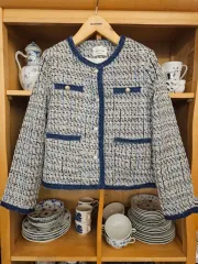 デニム LINE ツイード ジャケット (新品)