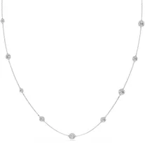 スワロフスキー レディース アクセサリー ネックレス・チョーカー レース Swarovski Unangelic Double Sided Motif Long Strand Necklace Silver シルバー