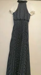 55)ザラ ドット プリーツ マキシ ONE PIECE