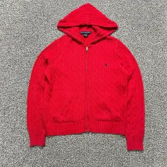 ポロ(POLO RalphLauren)ケーブル ニット ジップアップ