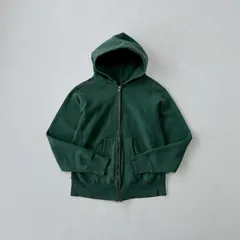 USA製 チャンピオン リバースウィーブ 単色タグ ジップパーカー グリーン L X1 M2569