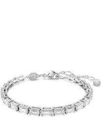 スワロフスキー レディース アクセサリー ブレスレット・バングル・アンクレット Swarovski Matrix Baguette Cut Tennis Line Bracelet Silver シルバー
