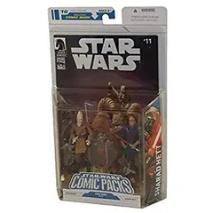 Star Wars Comic Packs KI-ADI-MUNDI & SHARAD HETT Star Wars #11 Action Figures & Comic Book Set