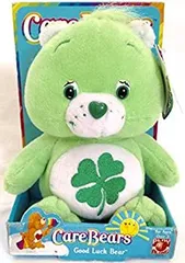 【中古】ケアベア　グリーン　約24ｃｍ ぬいぐるみ　care bears good luck bear　　人形　play along
