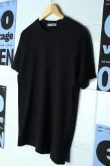 (M-L) MILLO MILLO ARCHIVE 半袖 Tシャツ ブラック 無地 ノームコア-176A4