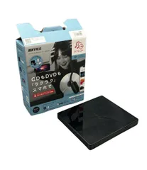 バッファロー スマートフォン用CDレコーダー / DVDプレーヤー ラクレコ+ RR-PW2-BK/N BUFFALOのサムネイル
