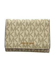 美品 マイケルコース 三つ折り財布 MKシグネチャー レディース MICHAEL KORS