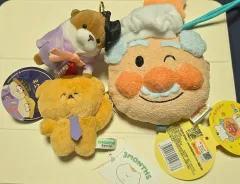 アンパンマン ジャムおじさん うそくそちゃん 猫 ミニぬいぐるみキーホルダー 3個 まとめ