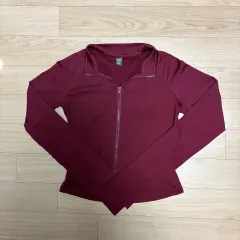 ジップアップジャケット クロップドジャケット クロップド レッド ジップアップ クロップド トレーナー ジップアップ