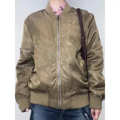 日本ヴィンテージ ブラウン カモフラ y2k MA-1ジャケット ブルゾン ジャケット アウター