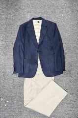 オーダースーツ メンズ スポーツジャケット ブルーグレー