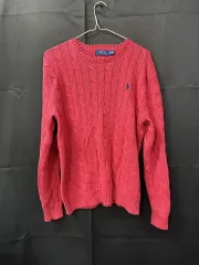 ポロラルフローレン ケーブルニット ピンク