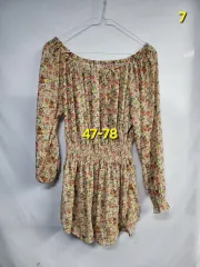 フラワー オフショルダー ワンピース 47-78