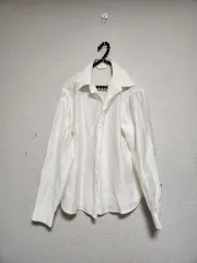 白 基本 長袖 シャツ
