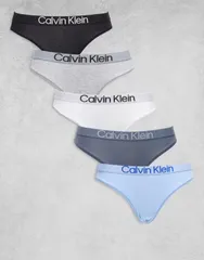 カルバンクライン レディース アンダーウェア ブリーフパンツ コットン Calvin Klein ck cotton 5 pack bikini briefsgraywhiteblue Multi マルチカラー