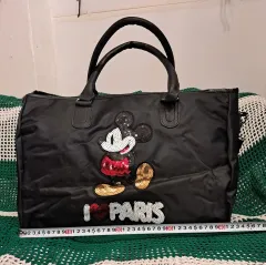 ミッキーマウス ブラック トートバッグ