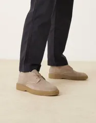 カルバンクライン メンズ シューズ ブーツ・レインブーツ スエード ブーツ Calvin Klein Jeans Calvin Klein suede desert boots in taupe NUのサムネイル