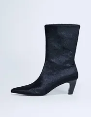 トップショップ レディース シューズ ブーツ・レインブーツ アンクル ブーツ レザー Topshop Poppy real leather pointed toe ankle boots pony Bのサムネイル