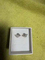 スワロフスキー 白鳥 イヤリング