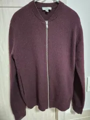 COS ニット ジップアップ カーディガン xs