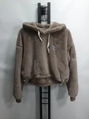 アウトドアプロ덕ツフリース フード ファー クロップド フーディー F