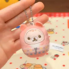 サンエックス リラックマ 友達 リス 寝袋 ぬいぐるみ キーホルダー