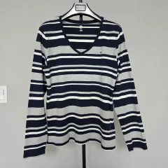 トミーヒルフィガー XL Vネック Tシャツ W-長袖-289