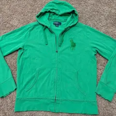 ポロラルフローレン BIG ポニー コットン メッシュ フーディー ジップアップ