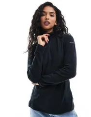コロンビア レディース アウター パーカー・スウェット パーカー Columbia glacial 14 zip hoodie Black ブラックのサムネイル