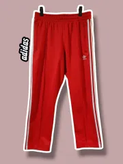 XL / アディダス オリジナル BECKENBAUER(ベッケンバウアー) トラック パンツ レッド /0227