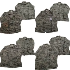 古着卸 まとめ売り 米軍実物 フィールドジャケット ミリタリー 8枚セット (メンズ 42 /40 ) デジタルタイガーストライプ 中古 古着 NE2061