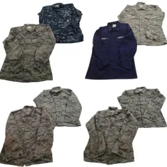 古着卸 まとめ売り 米軍実物 フィールドジャケット ミリタリー 8枚セット (メンズ 40 /38 /L ) デジタルタイガーストライプ 中古 NE2062