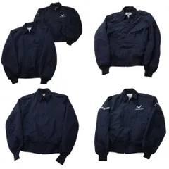 古着卸 まとめ売り 米軍実物・民間MIX ライトウェイトジャケット ミリタリー 5枚セット (メンズ 40 /42 ) AIR FORCE 中古 古着 NE2154