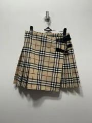 バーバリー チェック プリーツ スカート 14t