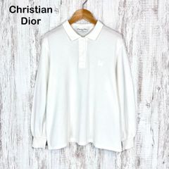 希少 Christian Dior Sports 袖リブ 長袖ポロシャツ M - メルカリ